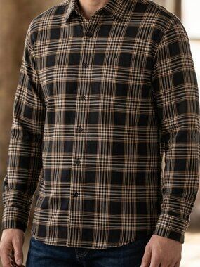 Kenneth Roberts "Platinum" Brown Button Down Shirt